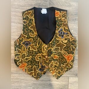 Magic craft beaned Vest, handcrafted ,bohemian One Size